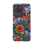 Samsung phone case-Garden Party By Claire West-Product Details Raised bevel to protect screen from scratches. Impact resistant polycarbonate shell and shock absorbing inner TPU liner. Secure fit with design wrapping around side of the case and full access to ports. Compatible with Qi-standard wireless charging. Thickness 1/8 inch (3mm), weight 30g. Compatibility See drop down menu for options, please select the right case as we print to order.-Stringberry