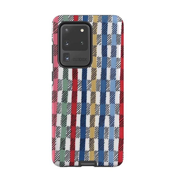 Samsung phone case-Garden Wedgewood By Sarah Campbell-Product Details Raised bevel to protect screen from scratches. Impact resistant polycarbonate shell and shock absorbing inner TPU liner. Secure fit with design wrapping around side of the case and full access to ports. Compatible with Qi-standard wireless charging. Thickness 1/8 inch (3mm), weight 30g. Compatibility See drop down menu for options, please select the right case as we print to order.-Stringberry