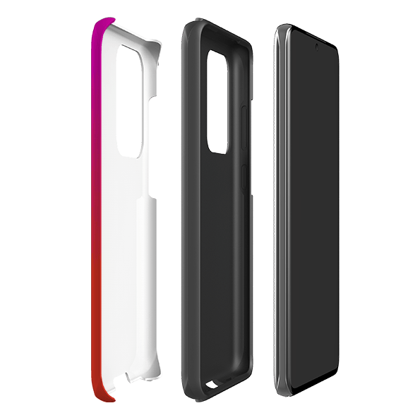 Samsung phone case-Geranium By Kitty Joseph-Product Details Raised bevel to protect screen from scratches. Impact resistant polycarbonate shell and shock absorbing inner TPU liner. Secure fit with design wrapping around side of the case and full access to ports. Compatible with Qi-standard wireless charging. Thickness 1/8 inch (3mm), weight 30g. Compatibility See drop down menu for options, please select the right case as we print to order.-Stringberry