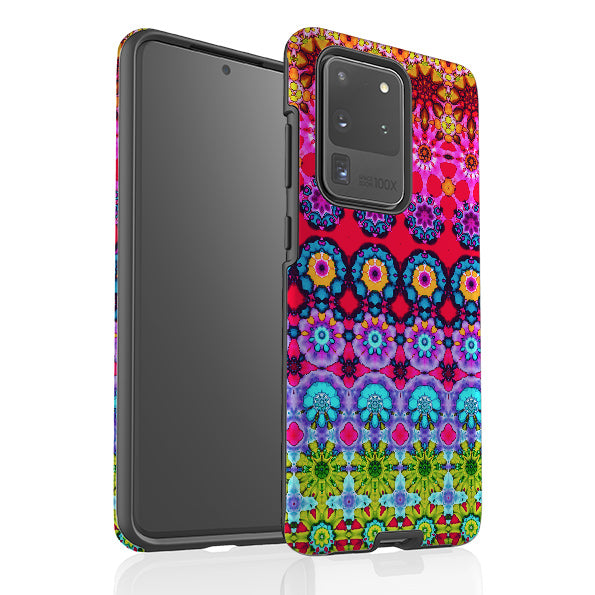 Samsung phone case-Glastonbury-Product Details Raised bevel to protect screen from scratches. Impact resistant polycarbonate shell and shock absorbing inner TPU liner. Secure fit with design wrapping around side of the case and full access to ports. Compatible with Qi-standard wireless charging. Thickness 1/8 inch (3mm), weight 30g. Compatibility See drop down menu for options, please select the right case as we print to order.-Stringberry