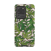 Samsung phone case-Green Floral 1 By Amelia Bowman-Product Details Raised bevel to protect screen from scratches. Impact resistant polycarbonate shell and shock absorbing inner TPU liner. Secure fit with design wrapping around side of the case and full access to ports. Compatible with Qi-standard wireless charging. Thickness 1/8 inch (3mm), weight 30g. Compatibility See drop down menu for options, please select the right case as we print to order.-Stringberry