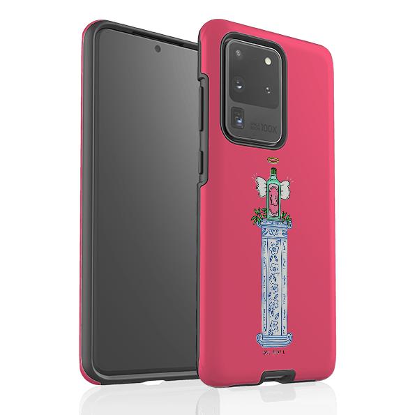 Samsung phone case-Hail Gin-Product Details Raised bevel to protect screen from scratches. Impact resistant polycarbonate shell and shock absorbing inner TPU liner. Secure fit with design wrapping around side of the case and full access to ports. Compatible with Qi-standard wireless charging. Thickness 1/8 inch (3mm), weight 30g. Compatibility See drop down menu for options, please select the right case as we print to order.-Stringberry