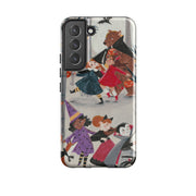 Samsung phone case-Halloween By Caroline Bonne Muller-Product Details Raised bevel to protect screen from scratches. Impact resistant polycarbonate shell and shock absorbing inner TPU liner. Secure fit with design wrapping around side of the case and full access to ports. Compatible with Qi-standard wireless charging. Thickness 1/8 inch (3mm), weight 30g. Compatibility See drop down menu for options, please select the right case as we print to order.-Stringberry