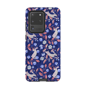 Samsung phone case-Hare Pattern By Bex Parkin-Product Details Raised bevel to protect screen from scratches. Impact resistant polycarbonate shell and shock absorbing inner TPU liner. Secure fit with design wrapping around side of the case and full access to ports. Compatible with Qi-standard wireless charging. Thickness 1/8 inch (3mm), weight 30g. Compatibility See drop down menu for options, please select the right case as we print to order.-Stringberry