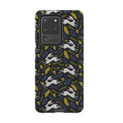 Samsung phone case-Hares By Catherine Rowe-Product Details Raised bevel to protect screen from scratches. Impact resistant polycarbonate shell and shock absorbing inner TPU liner. Secure fit with design wrapping around side of the case and full access to ports. Compatible with Qi-standard wireless charging. Thickness 1/8 inch (3mm), weight 30g. Compatibility See drop down menu for options, please select the right case as we print to order.-Stringberry