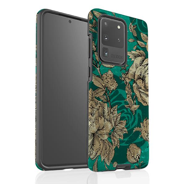 Samsung phone case-Highgrove Gardens-Product Details Raised bevel to protect screen from scratches. Impact resistant polycarbonate shell and shock absorbing inner TPU liner. Secure fit with design wrapping around side of the case and full access to ports. Compatible with Qi-standard wireless charging. Thickness 1/8 inch (3mm), weight 30g. Compatibility See drop down menu for options, please select the right case as we print to order.-Stringberry