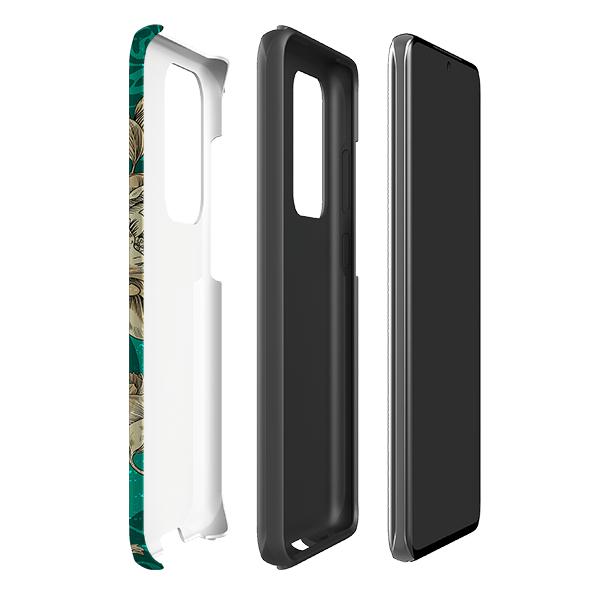 Samsung phone case-Highgrove Gardens-Product Details Raised bevel to protect screen from scratches. Impact resistant polycarbonate shell and shock absorbing inner TPU liner. Secure fit with design wrapping around side of the case and full access to ports. Compatible with Qi-standard wireless charging. Thickness 1/8 inch (3mm), weight 30g. Compatibility See drop down menu for options, please select the right case as we print to order.-Stringberry