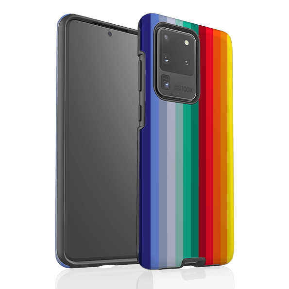 Samsung phone case-Honey Vertical By Kitty Joseph-Product Details Raised bevel to protect screen from scratches. Impact resistant polycarbonate shell and shock absorbing inner TPU liner. Secure fit with design wrapping around side of the case and full access to ports. Compatible with Qi-standard wireless charging. Thickness 1/8 inch (3mm), weight 30g. Compatibility See drop down menu for options, please select the right case as we print to order.-Stringberry