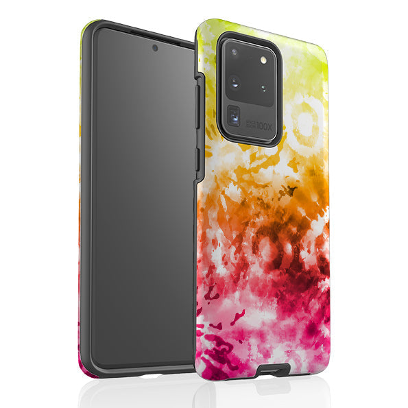 Samsung phone case-Hopscotch-Product Details Raised bevel to protect screen from scratches. Impact resistant polycarbonate shell and shock absorbing inner TPU liner. Secure fit with design wrapping around side of the case and full access to ports. Compatible with Qi-standard wireless charging. Thickness 1/8 inch (3mm), weight 30g. Compatibility See drop down menu for options, please select the right case as we print to order.-Stringberry