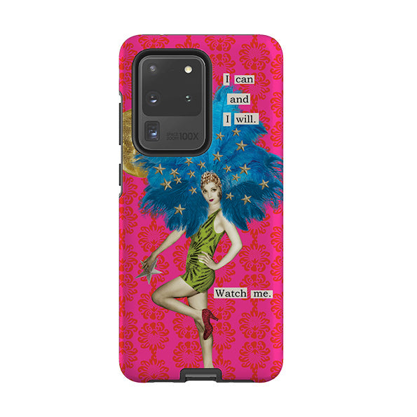 Samsung phone case-I Can And I Will By Clare Jordan-Product Details Raised bevel to protect screen from scratches. Impact resistant polycarbonate shell and shock absorbing inner TPU liner. Secure fit with design wrapping around side of the case and full access to ports. Compatible with Qi-standard wireless charging. Thickness 1/8 inch (3mm), weight 30g. Compatibility See drop down menu for options, please select the right case as we print to order.-Stringberry