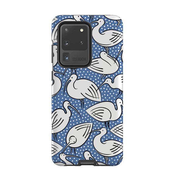 Samsung phone case-Ibis By Cressida Bell-Product Details Raised bevel to protect screen from scratches. Impact resistant polycarbonate shell and shock absorbing inner TPU liner. Secure fit with design wrapping around side of the case and full access to ports. Compatible with Qi-standard wireless charging. Thickness 1/8 inch (3mm), weight 30g. Compatibility See drop down menu for options, please select the right case as we print to order.-Stringberry
