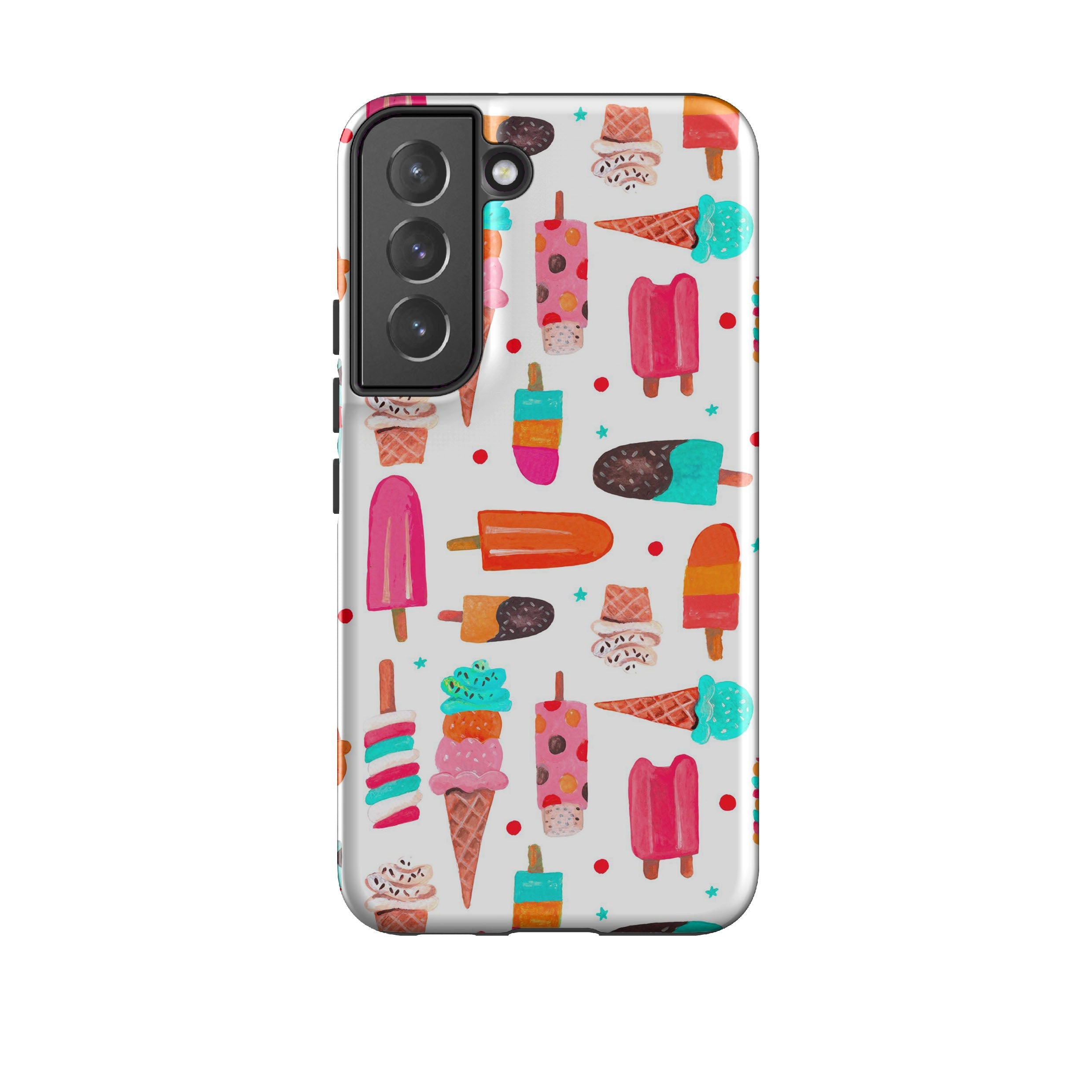 Samsung phone case-Ice By Caroline Bonne Muller-Product Details Raised bevel to protect screen from scratches. Impact resistant polycarbonate shell and shock absorbing inner TPU liner. Secure fit with design wrapping around side of the case and full access to ports. Compatible with Qi-standard wireless charging. Thickness 1/8 inch (3mm), weight 30g. Compatibility See drop down menu for options, please select the right case as we print to order.-Stringberry