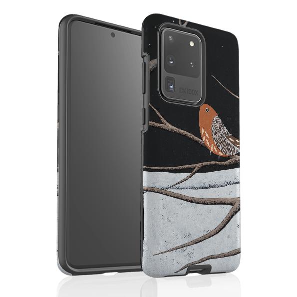 Samsung phone case-In The Depths Of Winter By Natasha Newton-Product Details Raised bevel to protect screen from scratches. Impact resistant polycarbonate shell and shock absorbing inner TPU liner. Secure fit with design wrapping around side of the case and full access to ports. Compatible with Qi-standard wireless charging. Thickness 1/8 inch (3mm), weight 30g. Compatibility See drop down menu for options, please select the right case as we print to order.-Stringberry