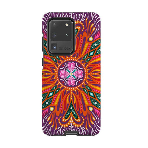 Samsung phone case-Iris 2 By Mia Underwood-Product Details Raised bevel to protect screen from scratches. Impact resistant polycarbonate shell and shock absorbing inner TPU liner. Secure fit with design wrapping around side of the case and full access to ports. Compatible with Qi-standard wireless charging. Thickness 1/8 inch (3mm), weight 30g. Compatibility See drop down menu for options, please select the right case as we print to order.-Stringberry