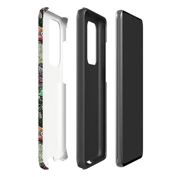 Samsung phone case-Jacobs Well-Product Details Raised bevel to protect screen from scratches. Impact resistant polycarbonate shell and shock absorbing inner TPU liner. Secure fit with design wrapping around side of the case and full access to ports. Compatible with Qi-standard wireless charging. Thickness 1/8 inch (3mm), weight 30g. Compatibility See drop down menu for options, please select the right case as we print to order.-Stringberry