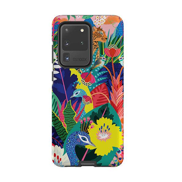 Samsung phone case-Jungle By Mia Underwood-Product Details Raised bevel to protect screen from scratches. Impact resistant polycarbonate shell and shock absorbing inner TPU liner. Secure fit with design wrapping around side of the case and full access to ports. Compatible with Qi-standard wireless charging. Thickness 1/8 inch (3mm), weight 30g. Compatibility See drop down menu for options, please select the right case as we print to order.-Stringberry
