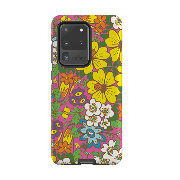 Samsung phone case-Kaleidoscope By Amelia Bowman-Product Details Raised bevel to protect screen from scratches. Impact resistant polycarbonate shell and shock absorbing inner TPU liner. Secure fit with design wrapping around side of the case and full access to ports. Compatible with Qi-standard wireless charging. Thickness 1/8 inch (3mm), weight 30g. Compatibility See drop down menu for options, please select the right case as we print to order.-Stringberry