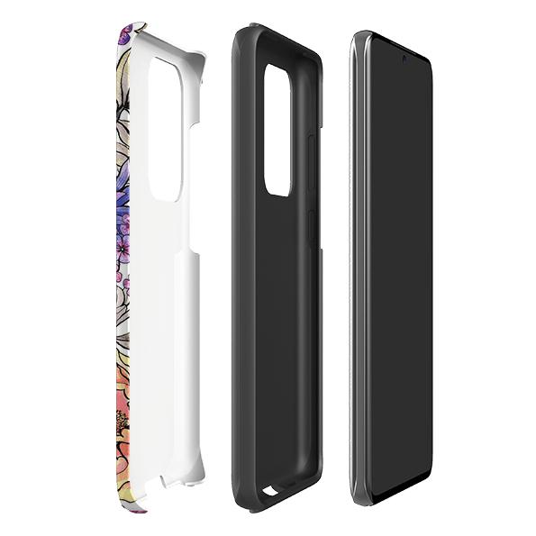Samsung phone case-Katsura-Product Details Raised bevel to protect screen from scratches. Impact resistant polycarbonate shell and shock absorbing inner TPU liner. Secure fit with design wrapping around side of the case and full access to ports. Compatible with Qi-standard wireless charging. Thickness 1/8 inch (3mm), weight 30g. Compatibility See drop down menu for options, please select the right case as we print to order.-Stringberry