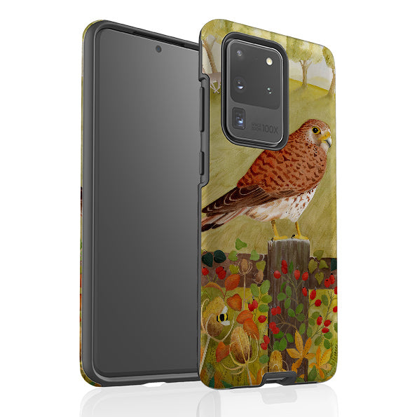 Samsung phone case-Kestrel By Bex Parkin-Product Details Raised bevel to protect screen from scratches. Impact resistant polycarbonate shell and shock absorbing inner TPU liner. Secure fit with design wrapping around side of the case and full access to ports. Compatible with Qi-standard wireless charging. Thickness 1/8 inch (3mm), weight 30g. Compatibility See drop down menu for options, please select the right case as we print to order.-Stringberry