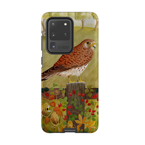 Samsung phone case-Kestrel By Bex Parkin-Product Details Raised bevel to protect screen from scratches. Impact resistant polycarbonate shell and shock absorbing inner TPU liner. Secure fit with design wrapping around side of the case and full access to ports. Compatible with Qi-standard wireless charging. Thickness 1/8 inch (3mm), weight 30g. Compatibility See drop down menu for options, please select the right case as we print to order.-Stringberry