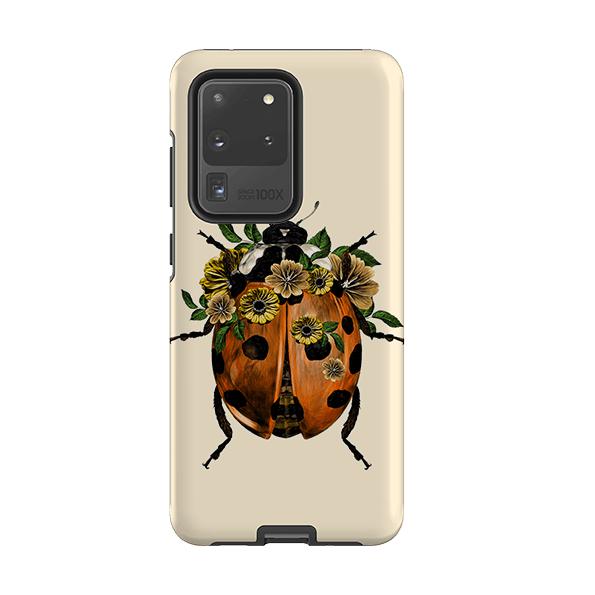 Samsung phone case-Ladybug-Product Details Raised bevel to protect screen from scratches. Impact resistant polycarbonate shell and shock absorbing inner TPU liner. Secure fit with design wrapping around side of the case and full access to ports. Compatible with Qi-standard wireless charging. Thickness 1/8 inch (3mm), weight 30g. Compatibility See drop down menu for options, please select the right case as we print to order.-Stringberry