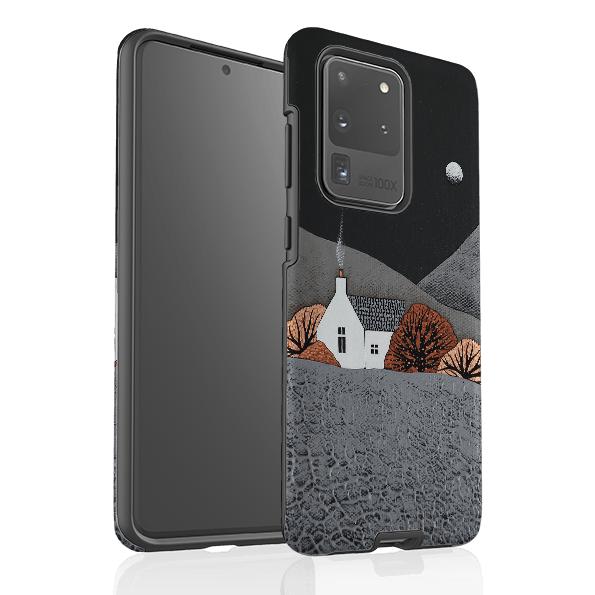 Samsung phone case-Last Embers Of The Bonfire By Natasha Newton-Product Details Raised bevel to protect screen from scratches. Impact resistant polycarbonate shell and shock absorbing inner TPU liner. Secure fit with design wrapping around side of the case and full access to ports. Compatible with Qi-standard wireless charging. Thickness 1/8 inch (3mm), weight 30g. Compatibility See drop down menu for options, please select the right case as we print to order.-Stringberry