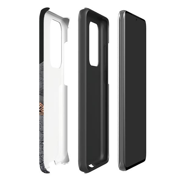 Samsung phone case-Last Embers Of The Bonfire By Natasha Newton-Product Details Raised bevel to protect screen from scratches. Impact resistant polycarbonate shell and shock absorbing inner TPU liner. Secure fit with design wrapping around side of the case and full access to ports. Compatible with Qi-standard wireless charging. Thickness 1/8 inch (3mm), weight 30g. Compatibility See drop down menu for options, please select the right case as we print to order.-Stringberry