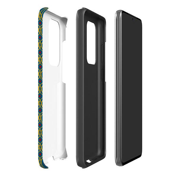 Samsung phone case-Lattice By Cressida Bell-Product Details Raised bevel to protect screen from scratches. Impact resistant polycarbonate shell and shock absorbing inner TPU liner. Secure fit with design wrapping around side of the case and full access to ports. Compatible with Qi-standard wireless charging. Thickness 1/8 inch (3mm), weight 30g. Compatibility See drop down menu for options, please select the right case as we print to order.-Stringberry