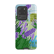 Samsung phone case-Lavender Garden By Liane Payne-Product Details Raised bevel to protect screen from scratches. Impact resistant polycarbonate shell and shock absorbing inner TPU liner. Secure fit with design wrapping around side of the case and full access to ports. Compatible with Qi-standard wireless charging. Thickness 1/8 inch (3mm), weight 30g. Compatibility See drop down menu for options, please select the right case as we print to order.-Stringberry