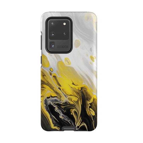 Samsung phone case-Lemon Drop-Product Details Raised bevel to protect screen from scratches. Impact resistant polycarbonate shell and shock absorbing inner TPU liner. Secure fit with design wrapping around side of the case and full access to ports. Compatible with Qi-standard wireless charging. Thickness 1/8 inch (3mm), weight 30g. Compatibility See drop down menu for options, please select the right case as we print to order.-Stringberry