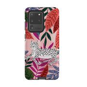 Samsung phone case-Leopard By Lee Foster Wilson-Product Details Raised bevel to protect screen from scratches. Impact resistant polycarbonate shell and shock absorbing inner TPU liner. Secure fit with design wrapping around side of the case and full access to ports. Compatible with Qi-standard wireless charging. Thickness 1/8 inch (3mm), weight 30g. Compatibility See drop down menu for options, please select the right case as we print to order.-Stringberry