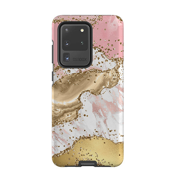 Samsung phone case-Levadia (case does not glitter)-Product Details Raised bevel to protect screen from scratches. Impact resistant polycarbonate shell and shock absorbing inner TPU liner. Secure fit with design wrapping around side of the case and full access to ports. Compatible with Qi-standard wireless charging. Thickness 1/8 inch (3mm), weight 30g. Compatibility See drop down menu for options, please select the right case as we print to order.-Stringberry