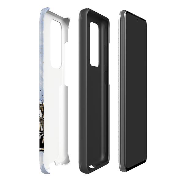 Samsung phone case-London Icons-Product Details Raised bevel to protect screen from scratches. Impact resistant polycarbonate shell and shock absorbing inner TPU liner. Secure fit with design wrapping around side of the case and full access to ports. Compatible with Qi-standard wireless charging. Thickness 1/8 inch (3mm), weight 30g. Compatibility See drop down menu for options, please select the right case as we print to order.-Stringberry