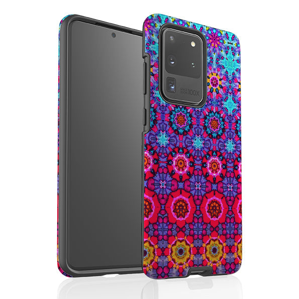 Samsung phone case-Long Beach Blues-Product Details Raised bevel to protect screen from scratches. Impact resistant polycarbonate shell and shock absorbing inner TPU liner. Secure fit with design wrapping around side of the case and full access to ports. Compatible with Qi-standard wireless charging. Thickness 1/8 inch (3mm), weight 30g. Compatibility See drop down menu for options, please select the right case as we print to order.-Stringberry