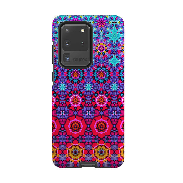 Samsung phone case-Long Beach Blues-Product Details Raised bevel to protect screen from scratches. Impact resistant polycarbonate shell and shock absorbing inner TPU liner. Secure fit with design wrapping around side of the case and full access to ports. Compatible with Qi-standard wireless charging. Thickness 1/8 inch (3mm), weight 30g. Compatibility See drop down menu for options, please select the right case as we print to order.-Stringberry