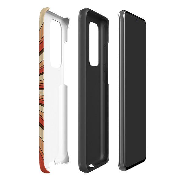 Samsung phone case-Love A-Product Details Raised bevel to protect screen from scratches. Impact resistant polycarbonate shell and shock absorbing inner TPU liner. Secure fit with design wrapping around side of the case and full access to ports. Compatible with Qi-standard wireless charging. Thickness 1/8 inch (3mm), weight 30g. Compatibility See drop down menu for options, please select the right case as we print to order.-Stringberry