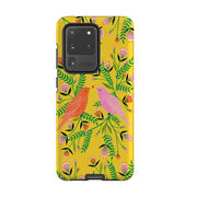 Samsung phone case-Love Birds By Lee Foster Wilson-Product Details Raised bevel to protect screen from scratches. Impact resistant polycarbonate shell and shock absorbing inner TPU liner. Secure fit with design wrapping around side of the case and full access to ports. Compatible with Qi-standard wireless charging. Thickness 1/8 inch (3mm), weight 30g. Compatibility See drop down menu for options, please select the right case as we print to order.-Stringberry
