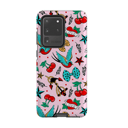 Samsung phone case-Love Case By Suzy Taylor-Product Details Raised bevel to protect screen from scratches. Impact resistant polycarbonate shell and shock absorbing inner TPU liner. Secure fit with design wrapping around side of the case and full access to ports. Compatible with Qi-standard wireless charging. Thickness 1/8 inch (3mm), weight 30g. Compatibility See drop down menu for options, please select the right case as we print to order.-Stringberry