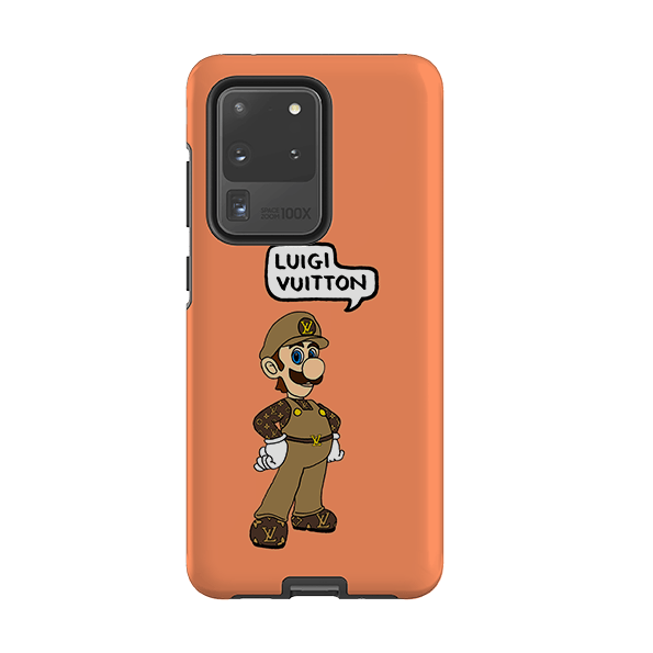 Samsung phone case-Luigi Vuitton Papaya By Angelica Hicks-Product Details Raised bevel to protect screen from scratches. Impact resistant polycarbonate shell and shock absorbing inner TPU liner. Secure fit with design wrapping around side of the case and full access to ports. Compatible with Qi-standard wireless charging. Thickness 1/8 inch (3mm), weight 30g. Compatibility See drop down menu for options, please select the right case as we print to order.-Stringberry