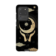 Samsung phone case-Luna-Product Details Raised bevel to protect screen from scratches. Impact resistant polycarbonate shell and shock absorbing inner TPU liner. Secure fit with design wrapping around side of the case and full access to ports. Compatible with Qi-standard wireless charging. Thickness 1/8 inch (3mm), weight 30g. Compatibility See drop down menu for options, please select the right case as we print to order.-Stringberry