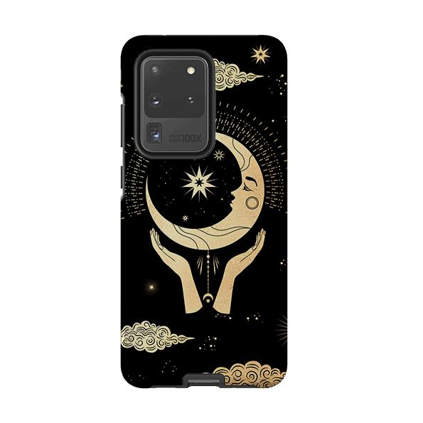 Samsung phone case-Luna-Product Details Raised bevel to protect screen from scratches. Impact resistant polycarbonate shell and shock absorbing inner TPU liner. Secure fit with design wrapping around side of the case and full access to ports. Compatible with Qi-standard wireless charging. Thickness 1/8 inch (3mm), weight 30g. Compatibility See drop down menu for options, please select the right case as we print to order.-Stringberry