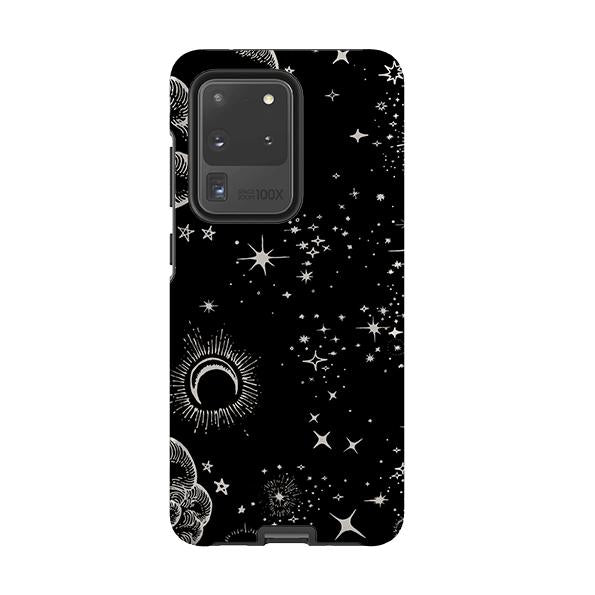 Samsung phone case-Lyra-Product Details Raised bevel to protect screen from scratches. Impact resistant polycarbonate shell and shock absorbing inner TPU liner. Secure fit with design wrapping around side of the case and full access to ports. Compatible with Qi-standard wireless charging. Thickness 1/8 inch (3mm), weight 30g. Compatibility See drop down menu for options, please select the right case as we print to order.-Stringberry