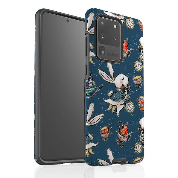 Samsung phone case-Magic Alice-Product Details Raised bevel to protect screen from scratches. Impact resistant polycarbonate shell and shock absorbing inner TPU liner. Secure fit with design wrapping around side of the case and full access to ports. Compatible with Qi-standard wireless charging. Thickness 1/8 inch (3mm), weight 30g. Compatibility See drop down menu for options, please select the right case as we print to order.-Stringberry