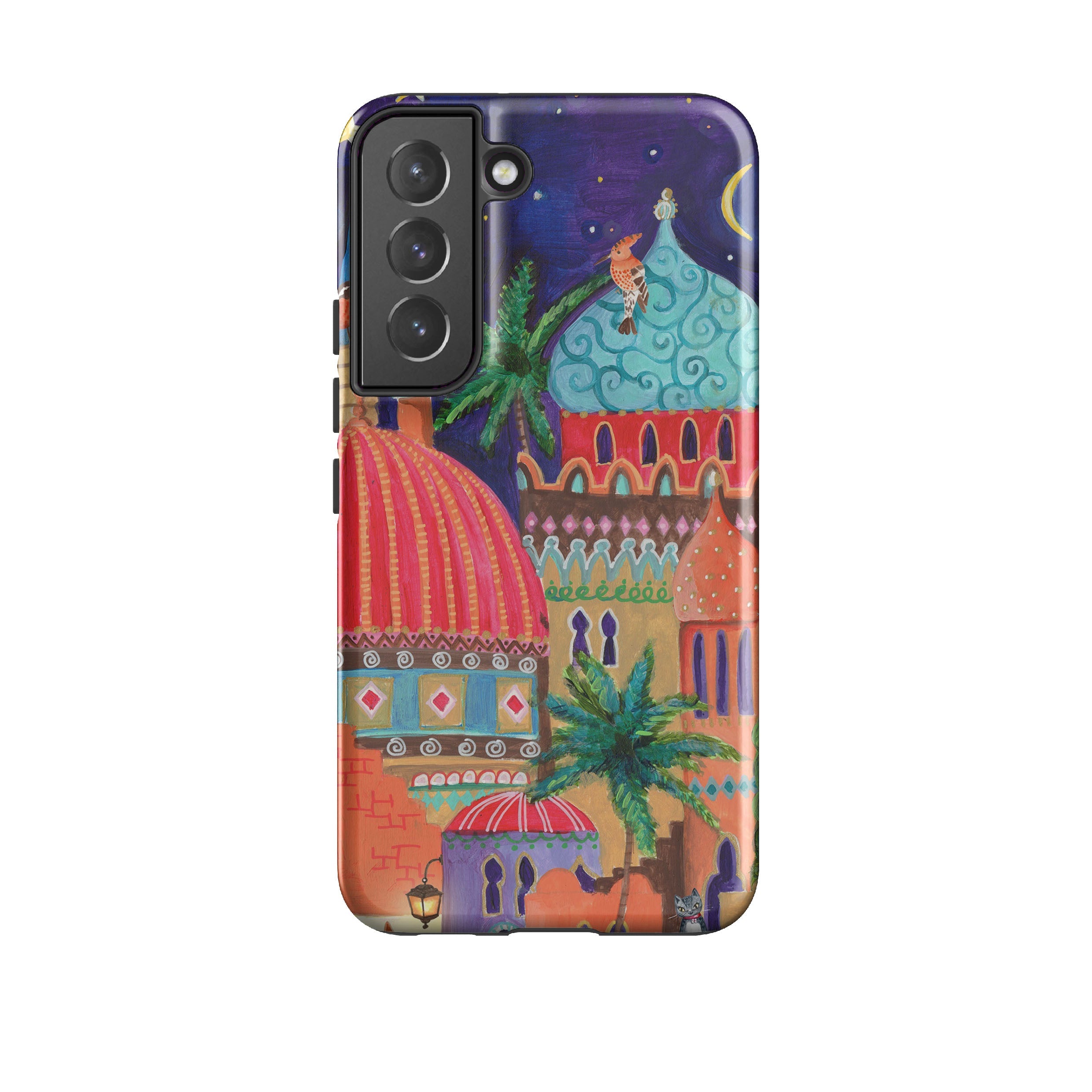 Samsung phone case-Magical Nights 2 By Caroline Bonne Muller-Product Details Raised bevel to protect screen from scratches. Impact resistant polycarbonate shell and shock absorbing inner TPU liner. Secure fit with design wrapping around side of the case and full access to ports. Compatible with Qi-standard wireless charging. Thickness 1/8 inch (3mm), weight 30g. Compatibility See drop down menu for options, please select the right case as we print to order.-Stringberry