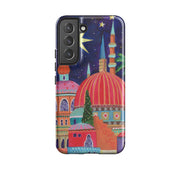 Samsung phone case-Magical Nights By Caroline Bonne Muller-Product Details Raised bevel to protect screen from scratches. Impact resistant polycarbonate shell and shock absorbing inner TPU liner. Secure fit with design wrapping around side of the case and full access to ports. Compatible with Qi-standard wireless charging. Thickness 1/8 inch (3mm), weight 30g. Compatibility See drop down menu for options, please select the right case as we print to order.-Stringberry