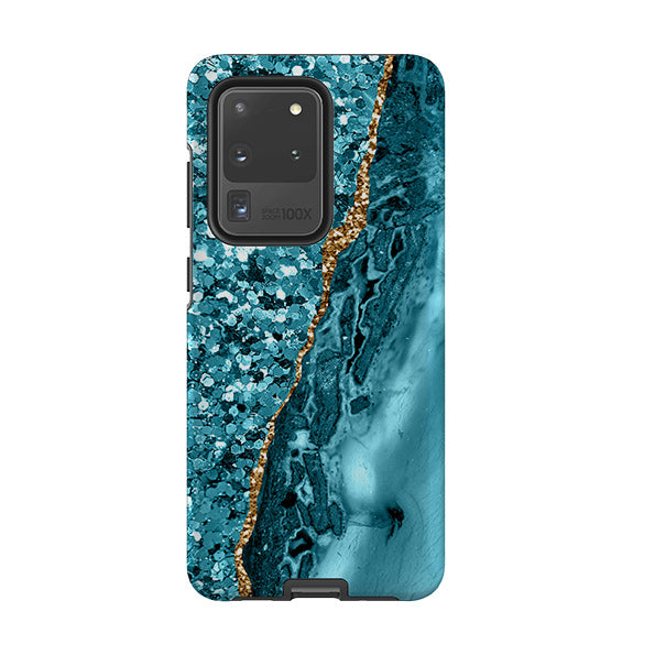 Samsung phone case-Marine (case does not glitter)-Product Details Raised bevel to protect screen from scratches. Impact resistant polycarbonate shell and shock absorbing inner TPU liner. Secure fit with design wrapping around side of the case and full access to ports. Compatible with Qi-standard wireless charging. Thickness 1/8 inch (3mm), weight 30g. Compatibility See drop down menu for options, please select the right case as we print to order.-Stringberry