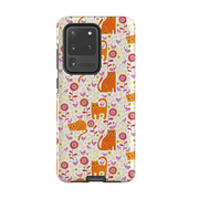 Samsung phone case-Marmalade Cat By Suzy Taylor-Product Details Raised bevel to protect screen from scratches. Impact resistant polycarbonate shell and shock absorbing inner TPU liner. Secure fit with design wrapping around side of the case and full access to ports. Compatible with Qi-standard wireless charging. Thickness 1/8 inch (3mm), weight 30g. Compatibility See drop down menu for options, please select the right case as we print to order.-Stringberry
