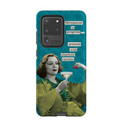 Samsung phone case-Menopause In Progress By Clare Jordan-Product Details Raised bevel to protect screen from scratches. Impact resistant polycarbonate shell and shock absorbing inner TPU liner. Secure fit with design wrapping around side of the case and full access to ports. Compatible with Qi-standard wireless charging. Thickness 1/8 inch (3mm), weight 30g. Compatibility See drop down menu for options, please select the right case as we print to order.-Stringberry