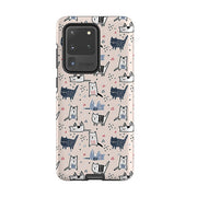 Samsung phone case-Meowise-Product Details Raised bevel to protect screen from scratches. Impact resistant polycarbonate shell and shock absorbing inner TPU liner. Secure fit with design wrapping around side of the case and full access to ports. Compatible with Qi-standard wireless charging. Thickness 1/8 inch (3mm), weight 30g. Compatibility See drop down menu for options, please select the right case as we print to order.-Stringberry