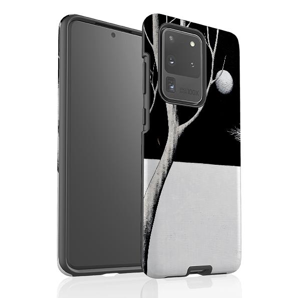 Samsung phone case-Midnight Walk By Natasha Newton-Product Details Raised bevel to protect screen from scratches. Impact resistant polycarbonate shell and shock absorbing inner TPU liner. Secure fit with design wrapping around side of the case and full access to ports. Compatible with Qi-standard wireless charging. Thickness 1/8 inch (3mm), weight 30g. Compatibility See drop down menu for options, please select the right case as we print to order.-Stringberry